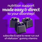 Vitafusion Power+ Multivitamínico para hombres con CoQ10 - Sabor a arándano y granada