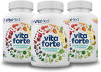 Vita Forte Multivitamínico Vegano con Probióticos y Enzimas Digestivas – 60 Comprimidos