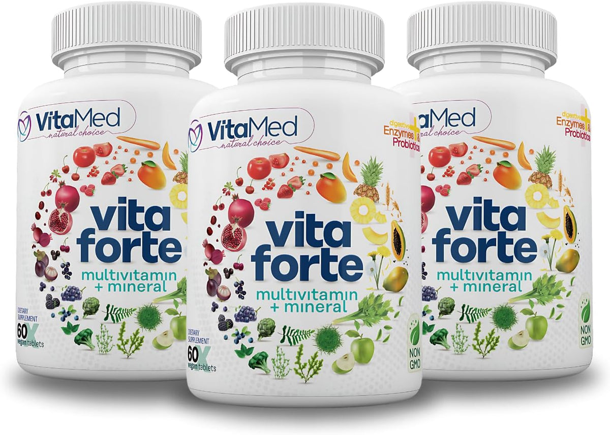 Vita Forte Multivitamínico Vegano con – Vitamina C: Ayuda al funcionamiento normal del sistema inmunitario y – Image 6
