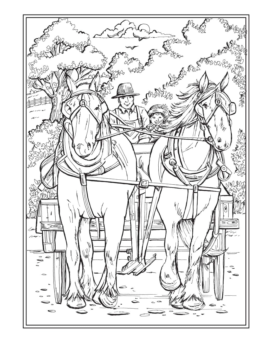 Creative Haven Encanto Campestre: Libro de colorear para adultos (En el Campo)
