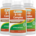 Best Naturals B-100 Complex para adultos, 120 Cápsulas