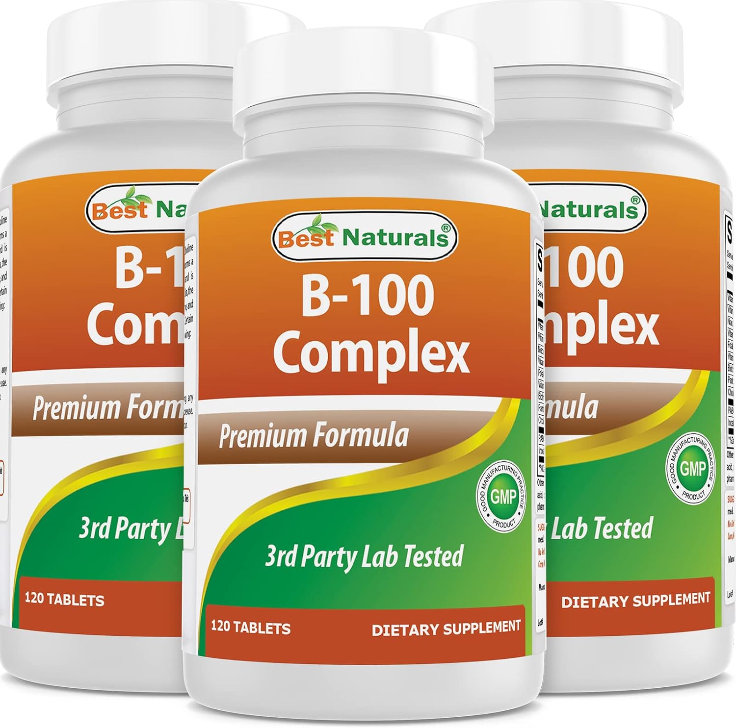 Best Naturals B-100 Complex para adultos, 120 Cápsulas