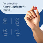 Man Matters Gomitas de Biotina para el Cabello para Hombres | Sabor Fresa | Con Vitamina A, C, E y Zinc | 100% Vegetariano | Pack 60 Días