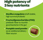 Masticables Probióticos para Perros - Salud Digestiva con Calabaza y Enzimas - 60 Unidades