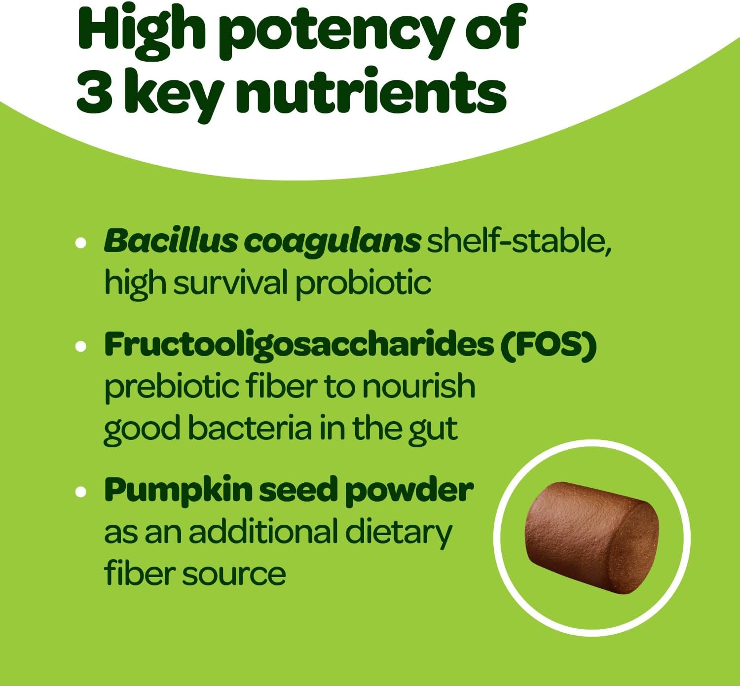 Masticables Probióticos para Perros - Salud Digestiva con Calabaza y Enzimas - 60 Unidades