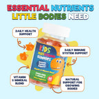 Gominolas Multivitamínicas para Niños - Sin Azúcar - Sabor Naranja - 60 Gominolas