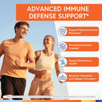 Terranics Vitamin C con Elderberry y Zinc, con Vitamina D3, A, B6, B12, Folato, Escaramujo, Bioflavonoides Cítricos, Cúrcuma, Equinácea, 14-en-1 Apoyo Inmunológico Diario, 90 Comprimidos