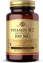Solgar Vitamina B2 (Riboflavina) 100 mg, 100 Cápsulas