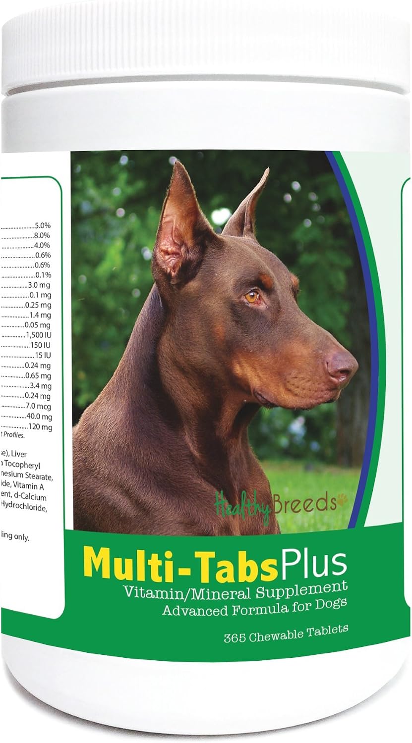 Healthy Breeds Doberman Pinscher Multi-Tabs Plus Comprimidos Masticables 365 unidades