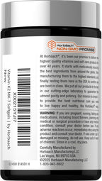 Horbäach Vitamina D3 + K2, 5000 UI y 100 mcg MK-7, 180 Cápsulas Blandas