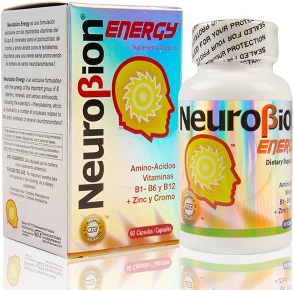Neurobion Energy + Alta Potencia: Vitaminas B1, B6, B12 + Zinc con Aminoácidos