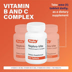 Rugby Nephro-Vite Complejo Vitamínico B y C - 100 Comprimidos