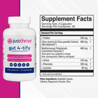 Just Thrive Gut 4-tify - Suplemento para la Salud Intestinal - 90 Cápsulas Vegetales