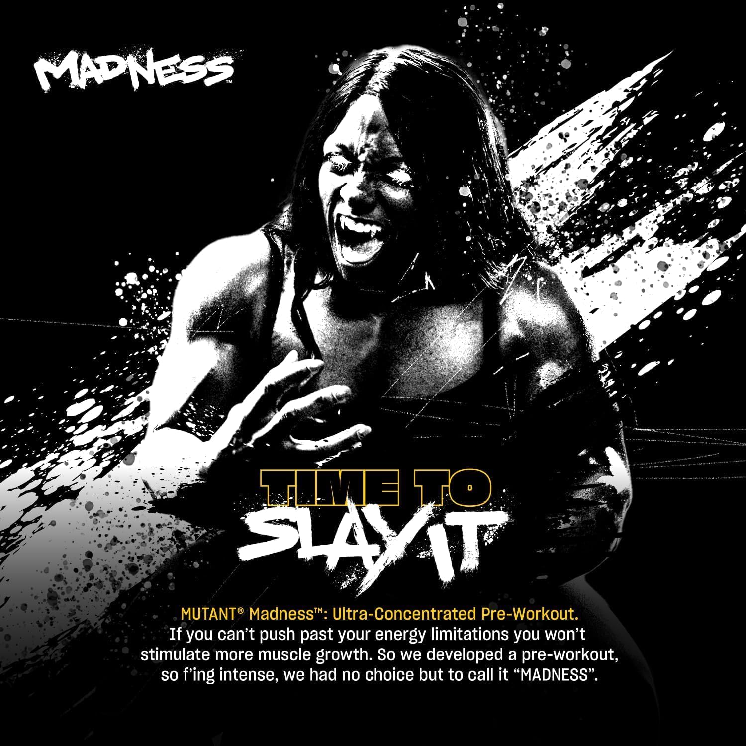 Mutant Madness Pre Workout en Polvo - 30 Servicios - Orange Rush