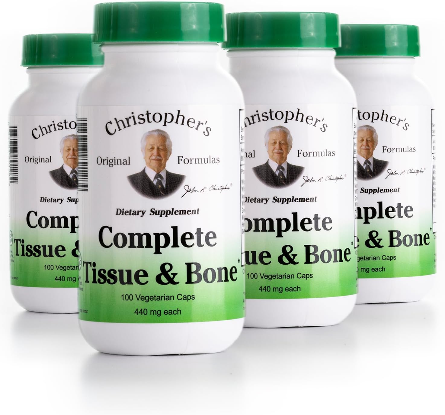 Christopher's Original Formulas Complete Tissue & Bone Formula – 100 VCaps – Pack de 3