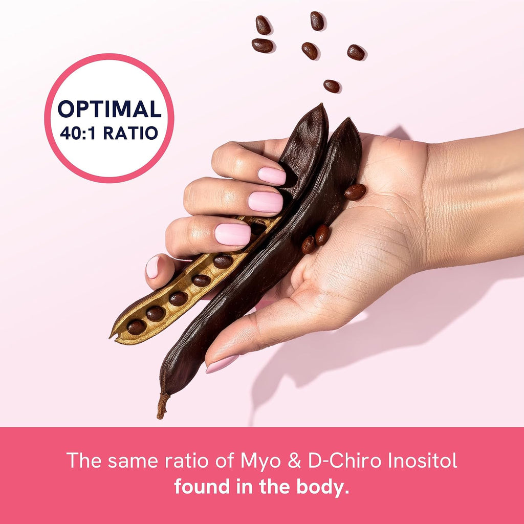 Myo-Inositol & D-Chiro Inositol en Polvo | Ratio 40:1 | Equilibrio Hormonal Femenino | 30 Dosis