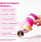 Pink Stork Total Women's Multivitamin - 17 Vitaminas Esenciales para Mujeres