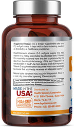 Vitamina D3 10000 UI 120 Cápsulas Blandas - Alta Potencia en Aceite de Oliva Virgen Extra