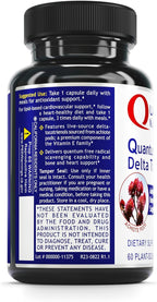 QNL Quantum Delta Tocotrienol - Complejo de Vitamina E con Tocotrienoles, 60 Cápsulas Vegetales