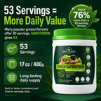 SHOUTGRIIN Green Superfood Powder — Superalimentos Verdes Orgánicos con 100B Probióticos