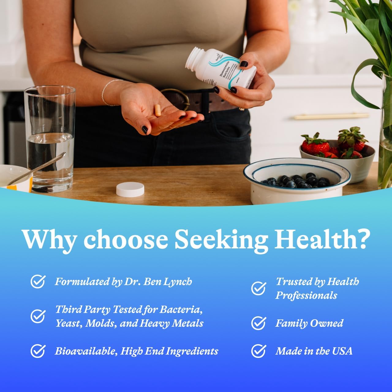 Seeking Health Homocysteine Nutrients, 60 Cápsulas