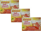 Emergen-C 1000 mg Vitamina C Sabor Naranja - Pack de 3 (30 sobres cada uno)