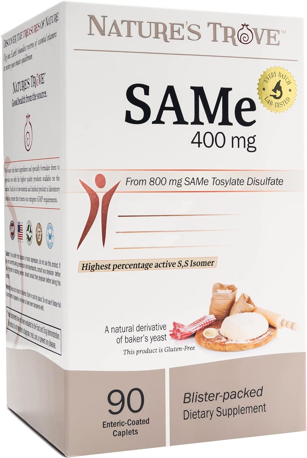 Nature's Trove SAM-e 400 mg 60 Cápsulas Entéricas