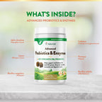 NaturVet Probióticos y Enzimas Avanzados PB6 - Masticables Blandos para Perros - Sabor Bacon Ahumado - 70 Unidades