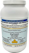 Vital Nutrition and Health Polvo All-in-One: Proteína, Colágeno, Creatina, Resveratrol, Espermidina, Ácido Hialurónico, CoQ10 + Vitaminas Clave