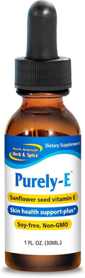 North American Herb & Spice Purely-E - Complejo de Vitamina E Natural - 1 fl oz (286 dosis)
