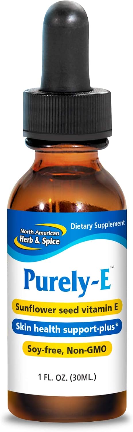 North American Herb & Spice Purely-E - Complejo de Vitamina E Natural - 1 fl oz (286 dosis)