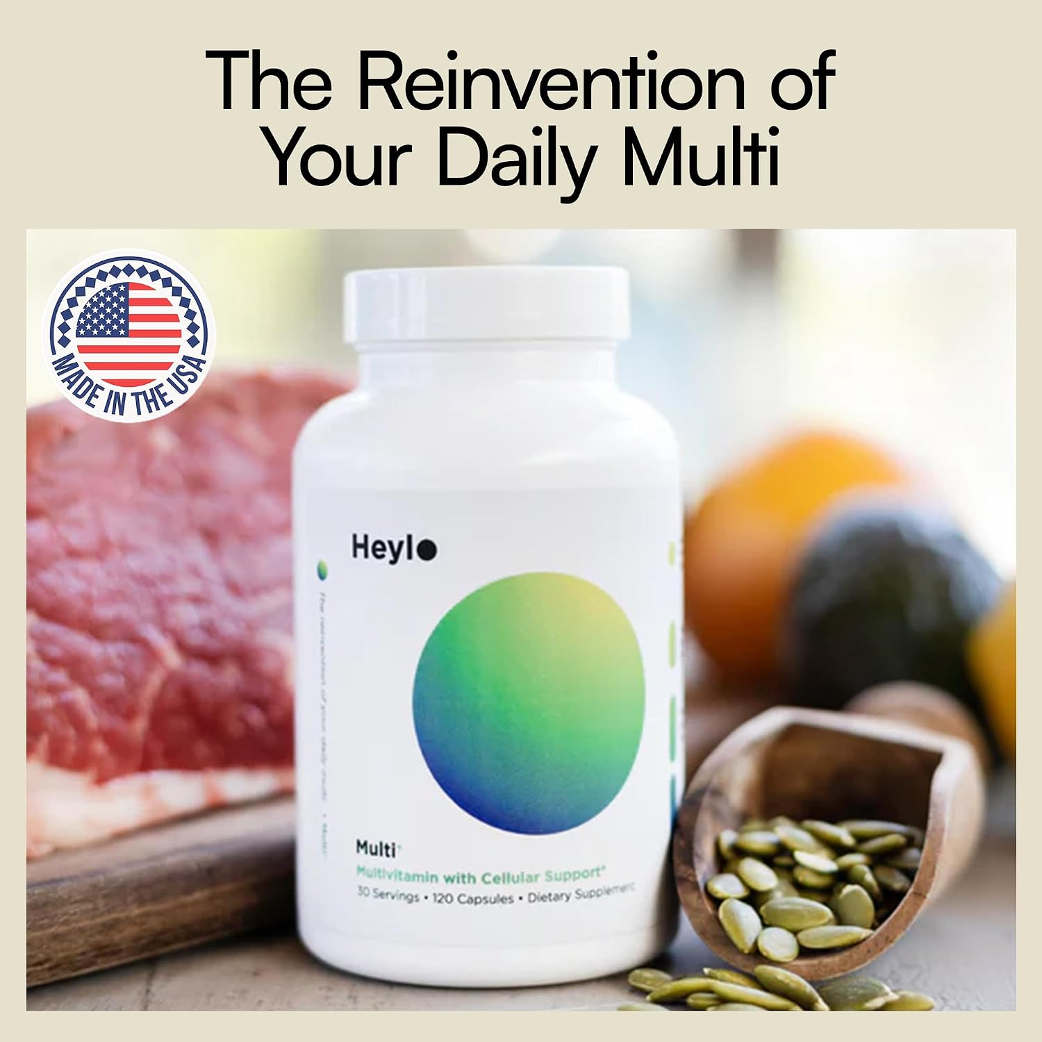 Heylo Multi+ Multivitamínico Avanzado – 120 Cápsulas