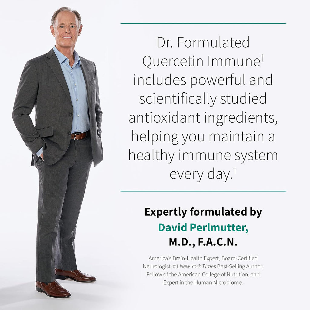 Garden of Life Dr. Formulated Quercetin Immune Daily Vitamin con Vitamina C, D y Probióticos – 30 Comprimidos