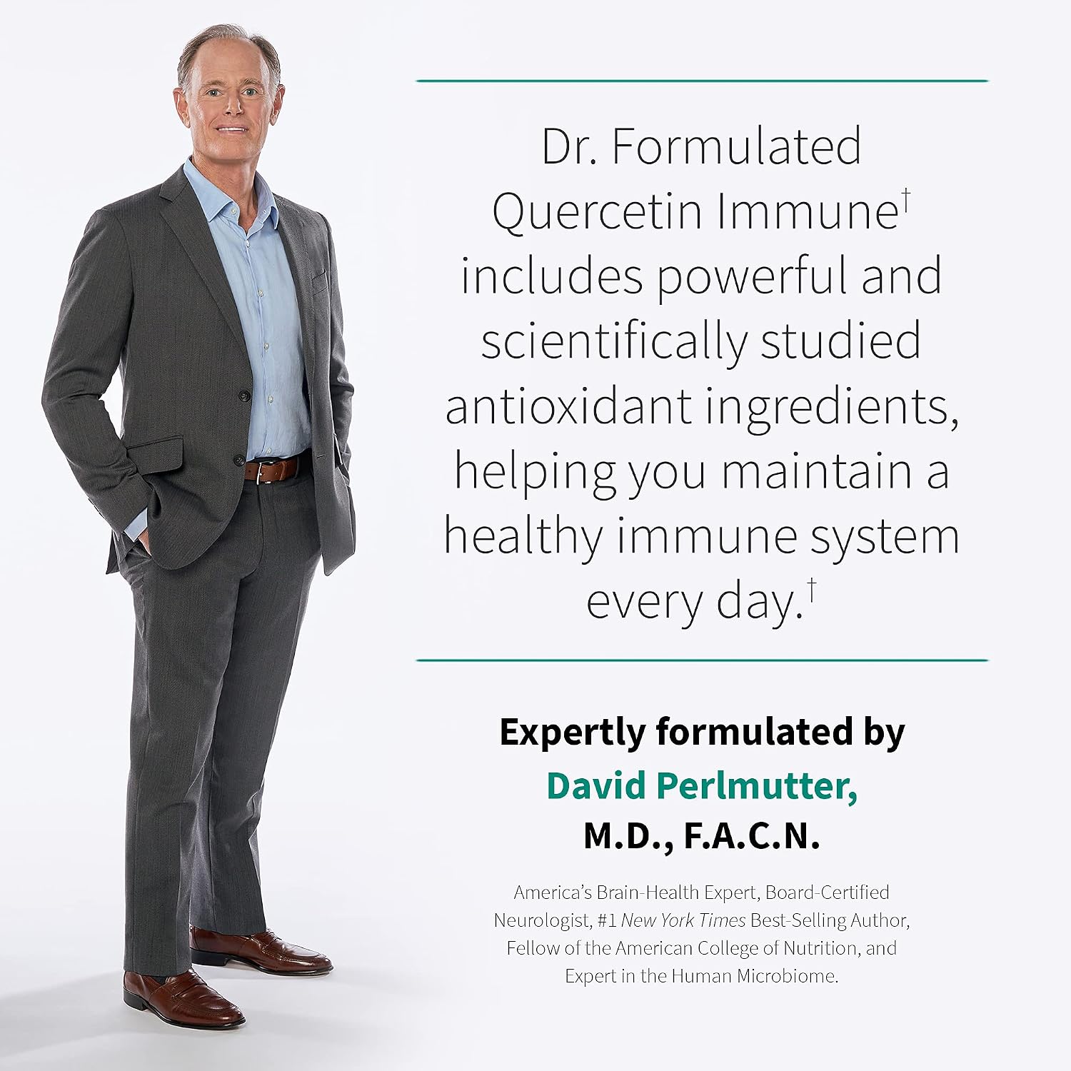 Garden of Life Dr. Formulated Quercetin Immune Daily Vitamin con Vitamina C, D y Probióticos – 30 Comprimidos