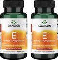 Swanson Vitamin E Mixed Tocopherols 400 Iu (268 mg) 100 Sgels (2 Pack)
