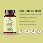 Extracto de Guduchi 500mg - 60 Cápsulas Vegetarianas | Tinospora Cordifolia | 100% Natural | Vegano | Sin Gluten