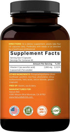 NatureBell Liposomal Vitamin C 2,000mg Per Serving, 240 Cápsulas - Suplemento Diario de Vitamina C Liposomal