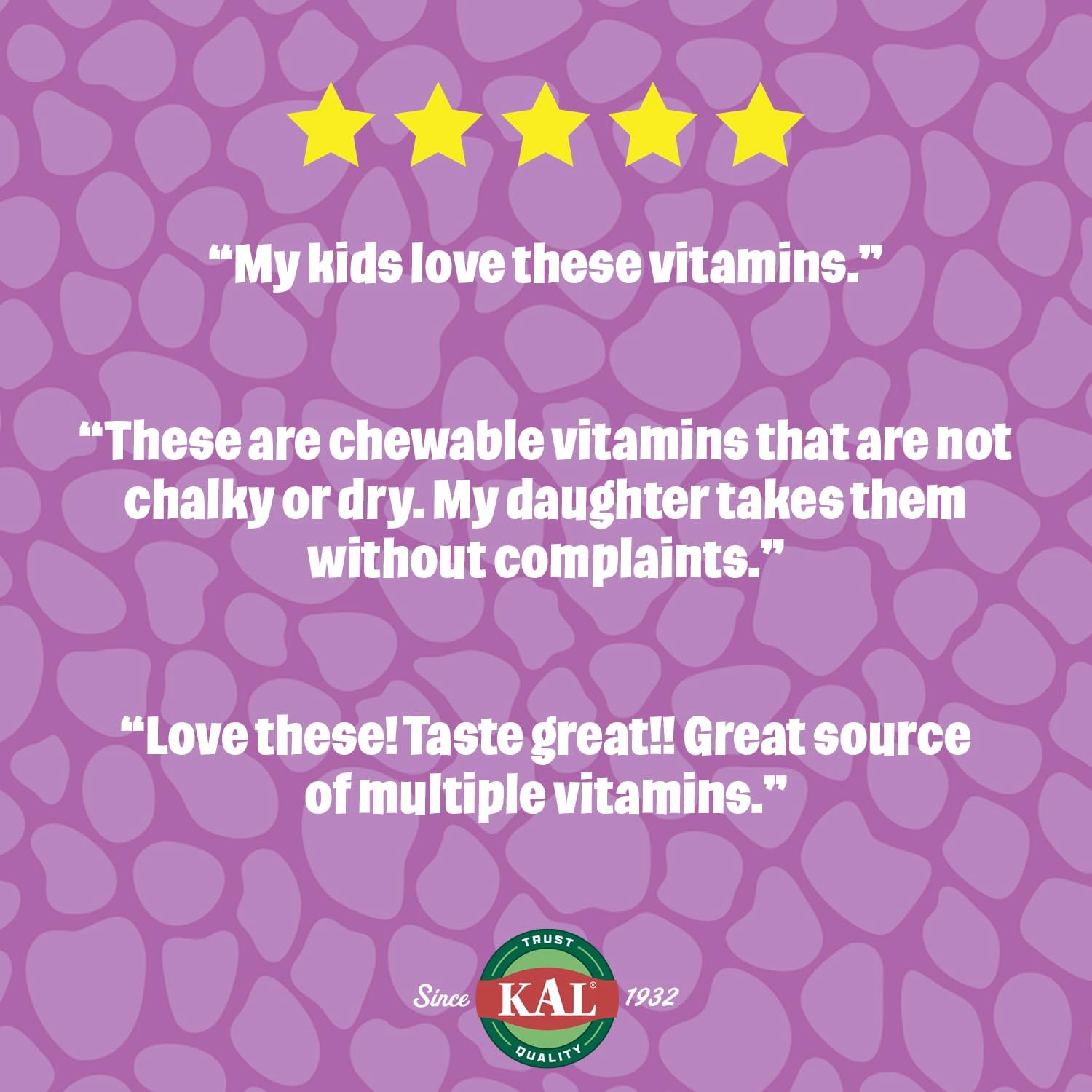 KAL MultiSaurus Multivitamínico Infantil Masticable - 90 Comprimidos con 22 Vitaminas y Minerales