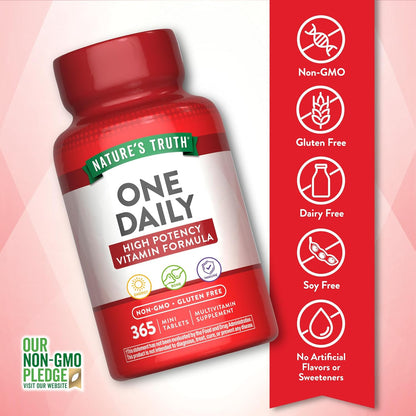 Nature's Truth Multivitamínico Diario para – Calidad transparente: sin alérgenos comunes ni ingredientes – Image 3