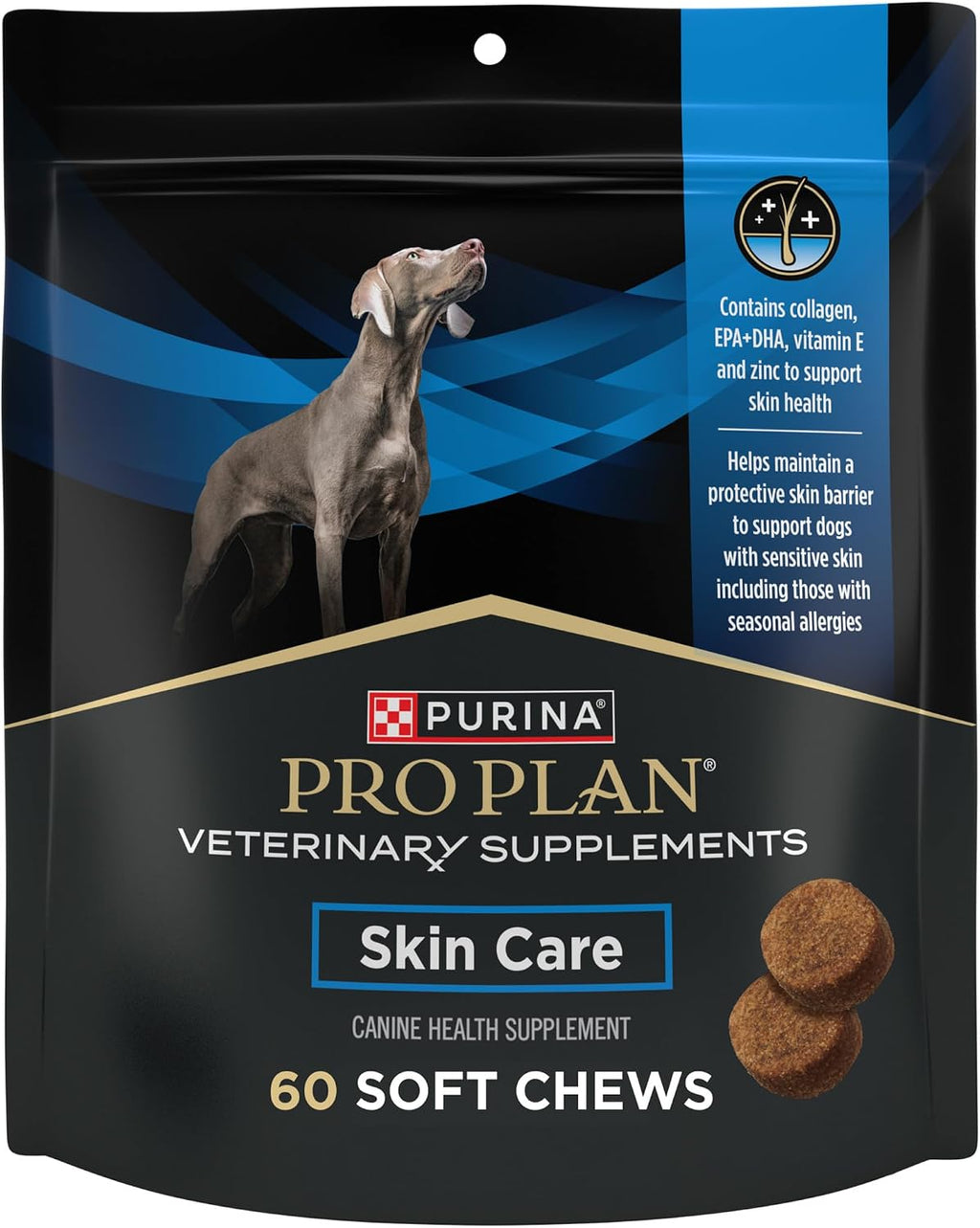 Purina Pro Plan Veterinary Supplements Skin Care Suplementos para la Piel de Perros con Omega-3, EPA y DHA