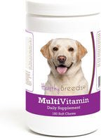 Healthy Breeds Multivitamínico Masticable Suave para Perros Labrador Retriever, 180 unidades