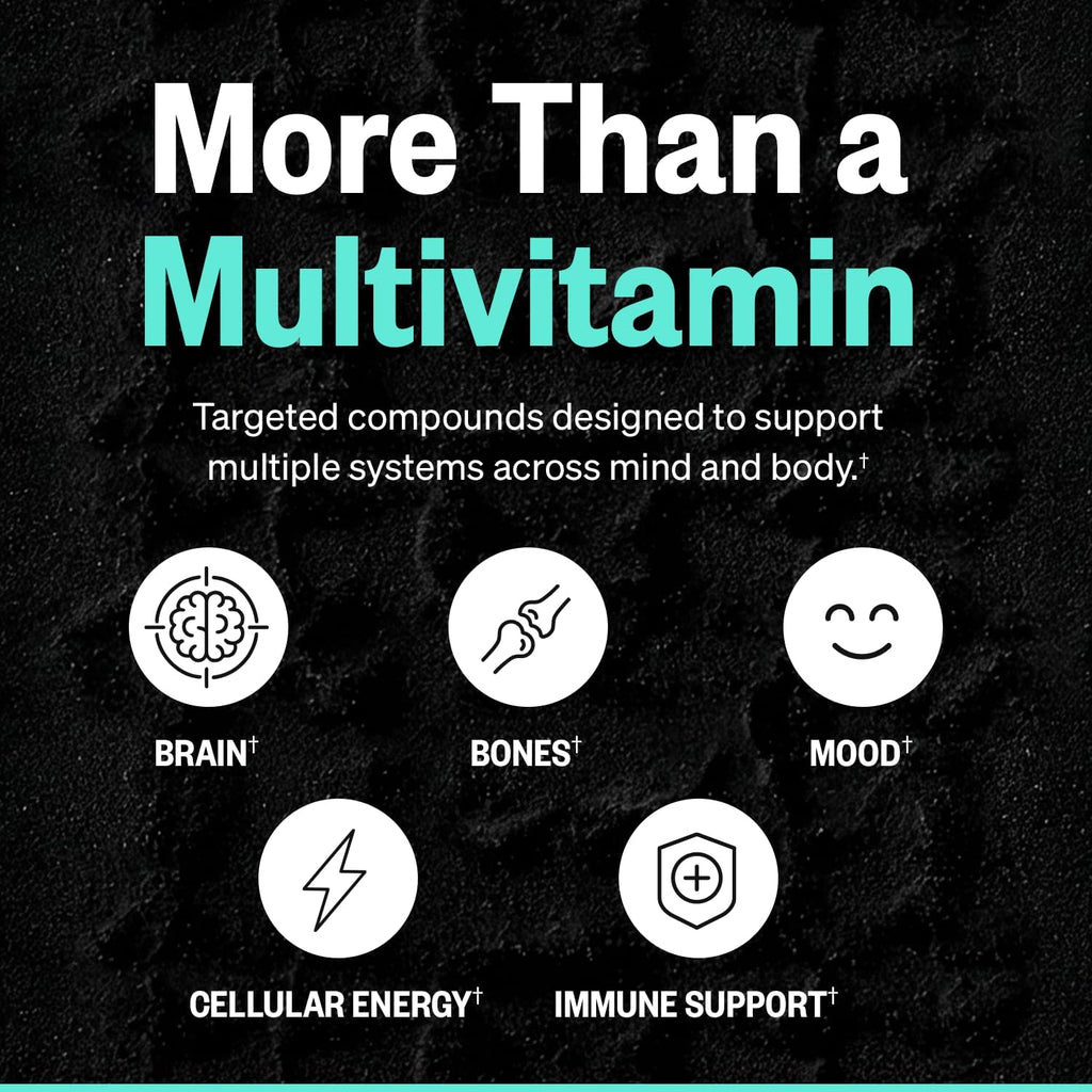 ONNIT Total Human Multivitamínico Diario Completo – Paquetes Día y Noche para Hombres y Mujeres, 60 Paquetes (30 Días)