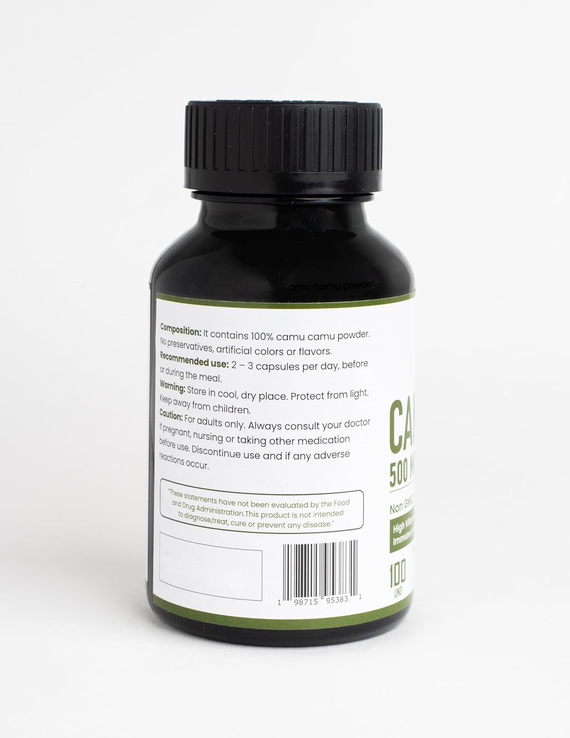 Camu Camu Cápsulas 500 mg - Alto Contenido de Vitamina C