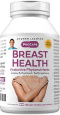 ANDREW LESSMAN Breast Health 30 Cápsulas - Compuestos Protectores para el Apoyo Natural del Tejido Mamario