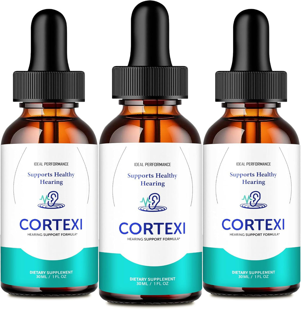 IDEAL PERFORMANCE Cortexi Gotas para el Apoyo Auditivo - Suplemento Líquido de Máxima Potencia (Pack de 3)