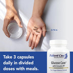 Patient One Glucose Care | Suplemento para el Apoyo Metabólico, Cardiovascular y Pancreático | con Cromo, Vitaminas B, Canela y Más | 120 Cápsulas