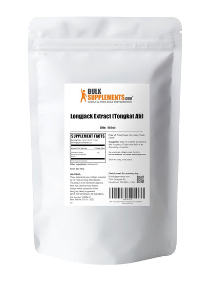 BulkSupplements.com Extracto de Longjack en Polvo - Tongkat Ali - Sin Gluten, 1g por Ración, 250g (8.8 oz) – Image 7