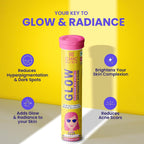 THRU Glow - Glutatión Japonés 500 mg y Vitamina C para el Cuidado de la Piel - 20 Comprimidos Efervescentes Sabor Fresa y Limón