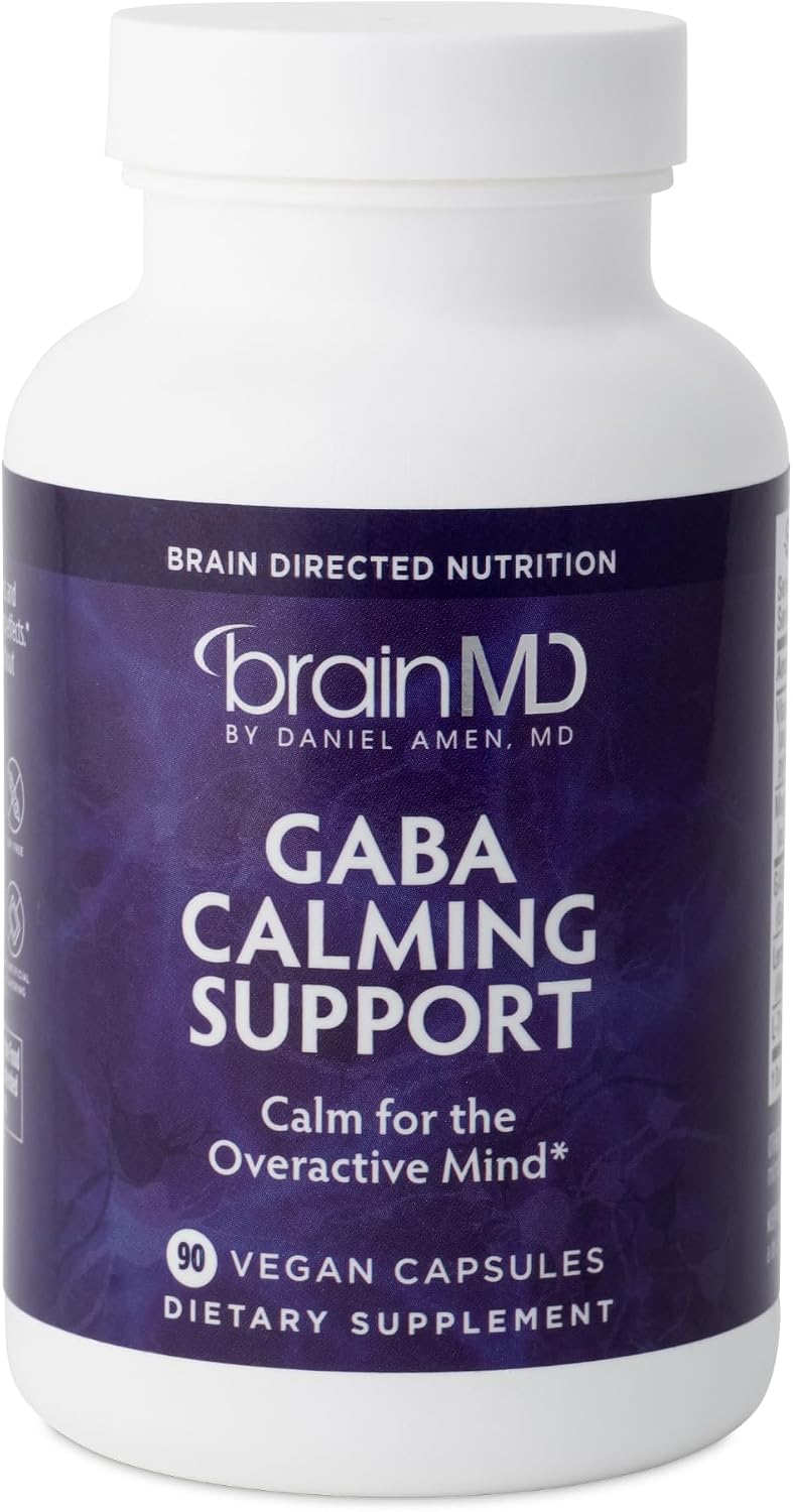 GABA apoyo calmante de BrainMD - 90 cápsulas