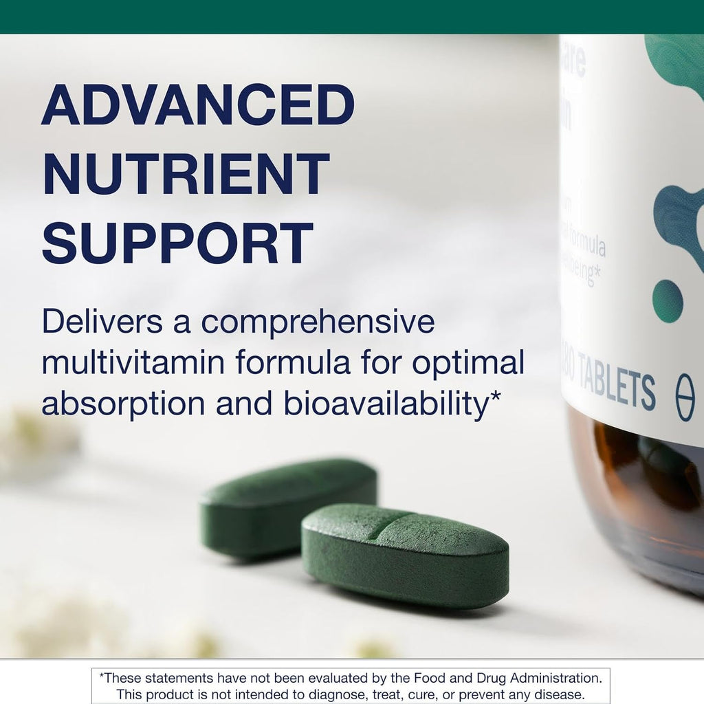 Metagenics Multigenics Intensive Care Multivitamínico con Hierro - Fórmula de alta absorción - con Vitamina C, Folato, Zinc, Quercetina y Betacaroteno - 180 Comprimidos